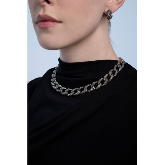 Colar Strass Light Grume Classics Prata Boho FC H